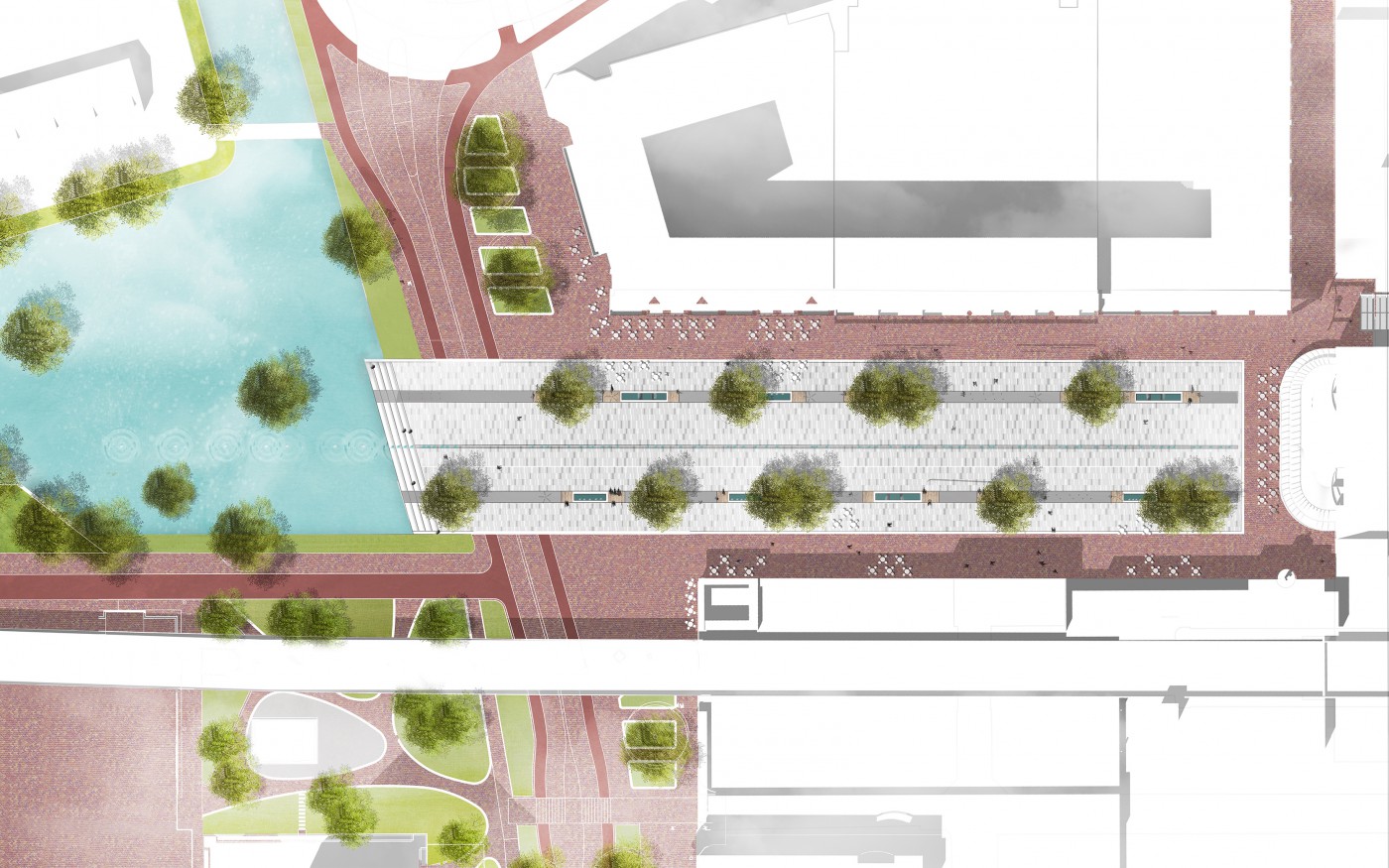 2 SANTENCO SO-Stadsplein Capelle-Model Liniair-PLANTEKENING